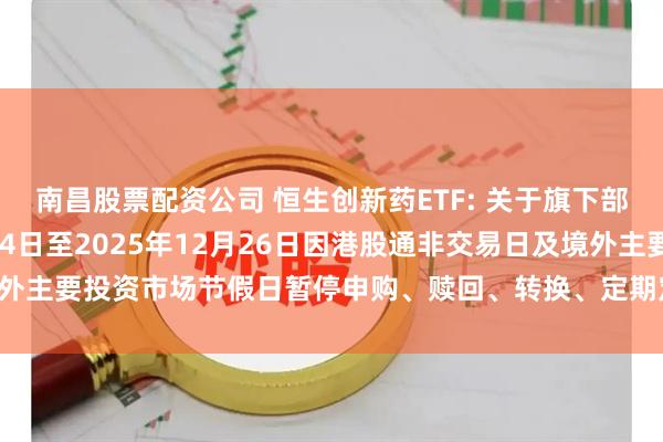 南昌股票配资公司 恒生创新药ETF: 关于旗下部分基金2025年12月24日至2025年12月26日因港股通非交易日及境外主要投资市场节假日暂停申购、赎回、转换、定期定额投资业务的提示性公告